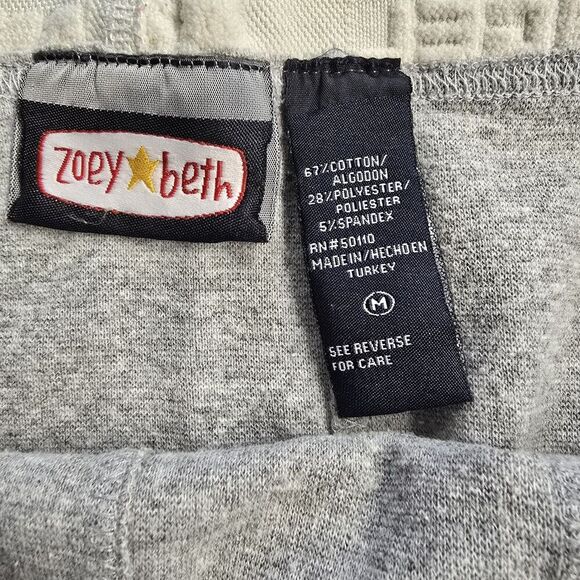 Zoey & Beth: Angel Mini Skirt  Gray Size Medium  Jrs Y2k Vintage (A44) - Picture 3 of 5